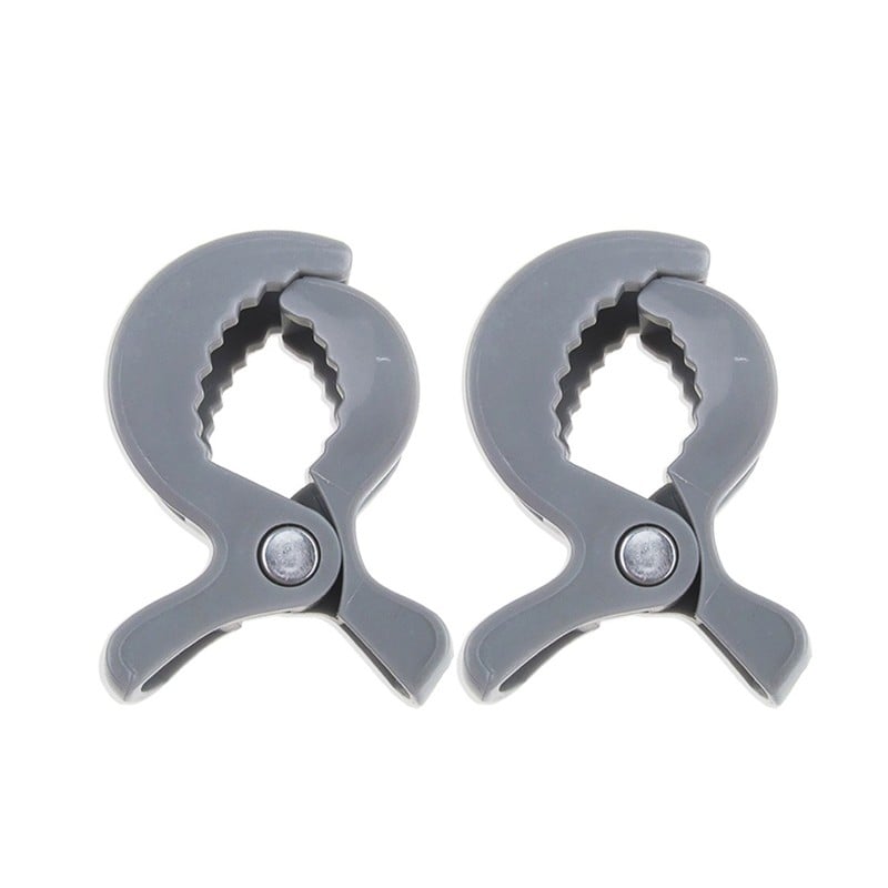 SET CHIQUILLOS.CL PINZAS COCODRILO COCHECITO MULTIFUNCIONAL GANCHO MANTA BEIGE - 1