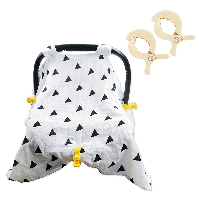 SET CHIQUILLOS.CL PINZAS COCODRILO COCHECITO MULTIFUNCIONAL GANCHO MANTA BEIGE - 2