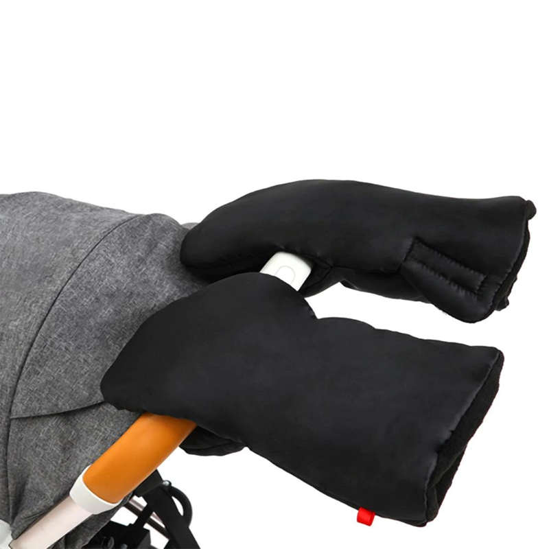 GUANTES CHIQUILLOS.CL INVIERNO COCHECITO BEBÉ MANGUITO MANO NEGRO - 1