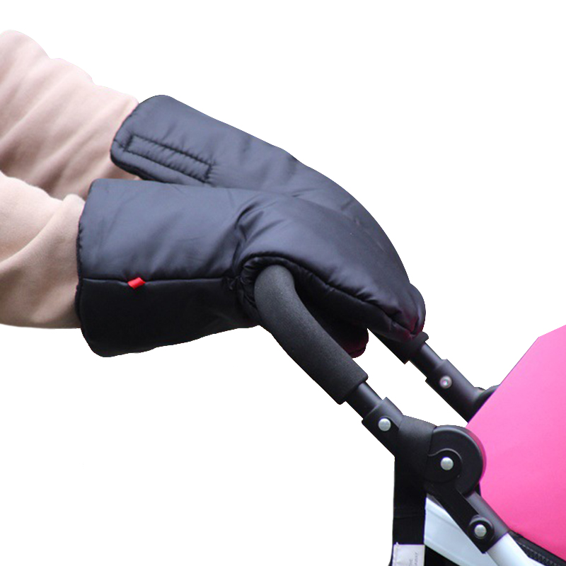 GUANTES CHIQUILLOS.CL INVIERNO COCHECITO BEBÉ MANGUITO MANO NEGRO - 4