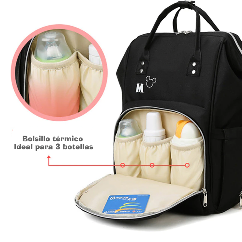 MOCHILA MATERNAL DISNEY BOLSO PAÑALERA MULTIFUNCIONAL BEBE - 5