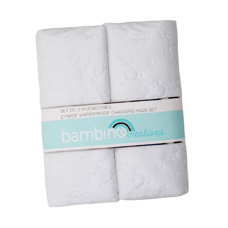 MUDADOR PORTÁTIL ALGODÓN PACK DE 2 BAMBINO CAMBIADOR BEBE - 1