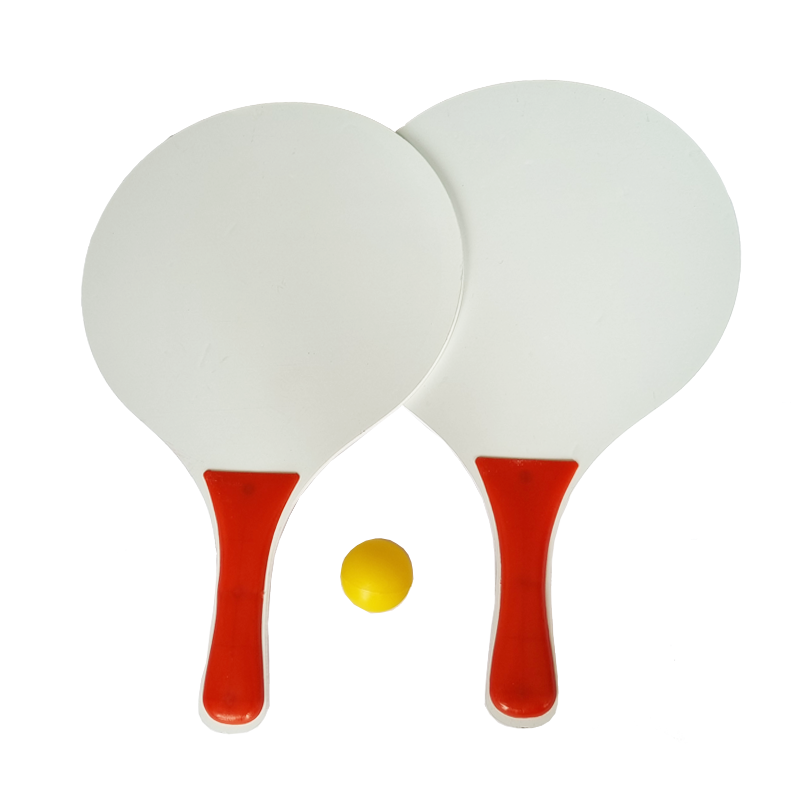 PAR PALETAS CHIQUILLOS.CL MADERA PLAYA+PELOTA JUGUETE VERANO TENNIS BEACH - 3