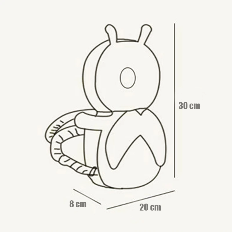 MOCHILA PROTECTORA PARA CABEZA ANTIGOLPES SEGURIDAD BEBES - 3