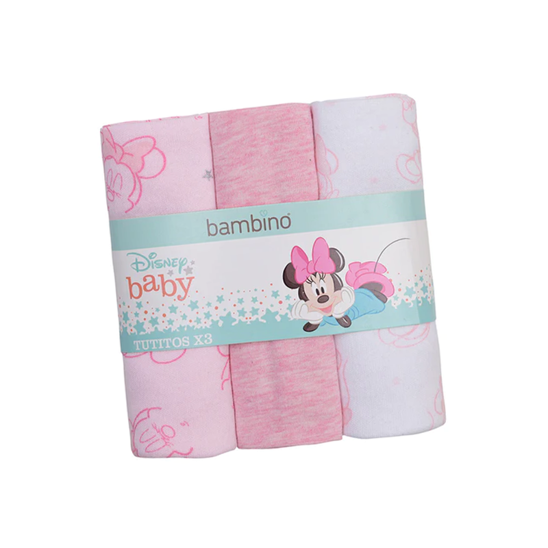 TUTITOS TUTOS PARA BEBE BAMBINO SET 3 DE ALGODÓN DISNEY - 1