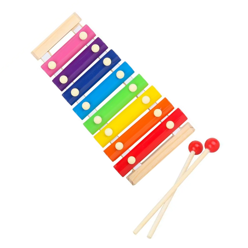 XILOFONO JUGUETE CHIQUILLOS.CL MADERA 8 NOTAS INSTRUMENTO PERCUSION NIÑOS - 1