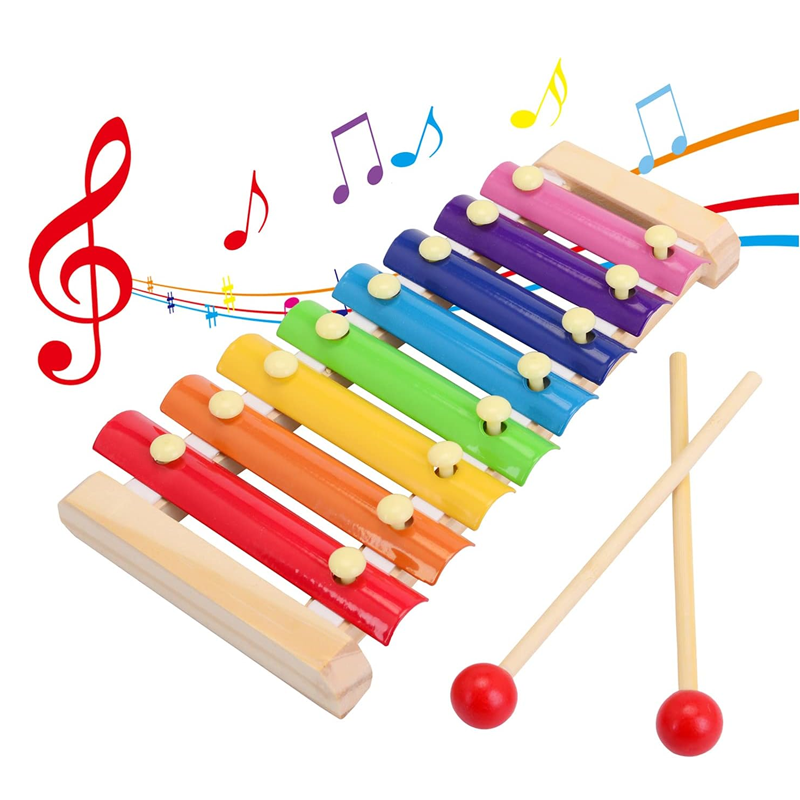 XILOFONO JUGUETE CHIQUILLOS.CL MADERA 8 NOTAS INSTRUMENTO PERCUSION NIÑOS - 2