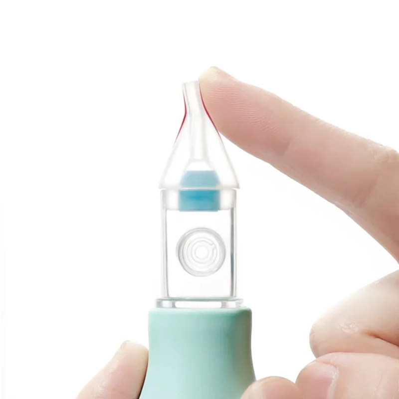 ASPIRADOR NASAL SILICONA PARA BEBE LIMPIADOR SUCCION + PINZA - 2