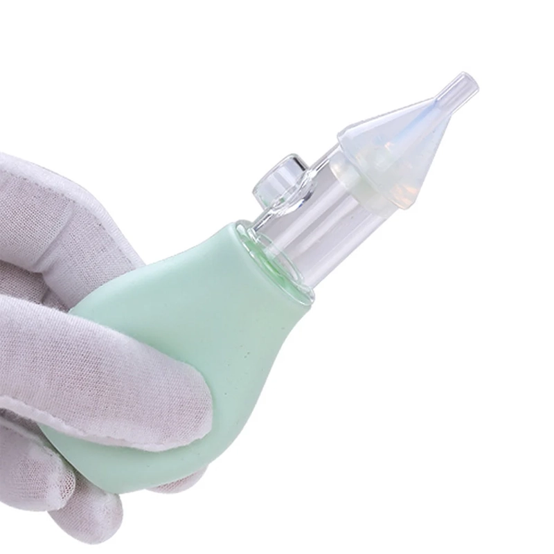 ASPIRADOR NASAL SILICONA PARA BEBE LIMPIADOR SUCCION + PINZA - 4