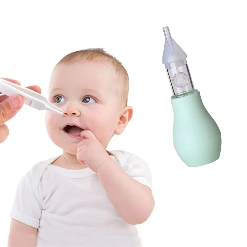 ASPIRADOR NASAL SILICONA PARA BEBE LIMPIADOR SUCCION + PINZA - 5