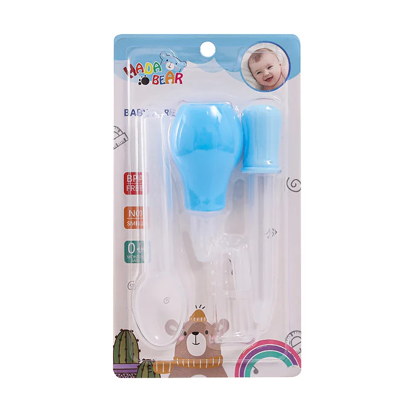 SET CHIQUILLOS.CL CUIDADOS BEBE MEDICINA GOTERO CUCHARA ASPIRADOR CEPILLO - 2