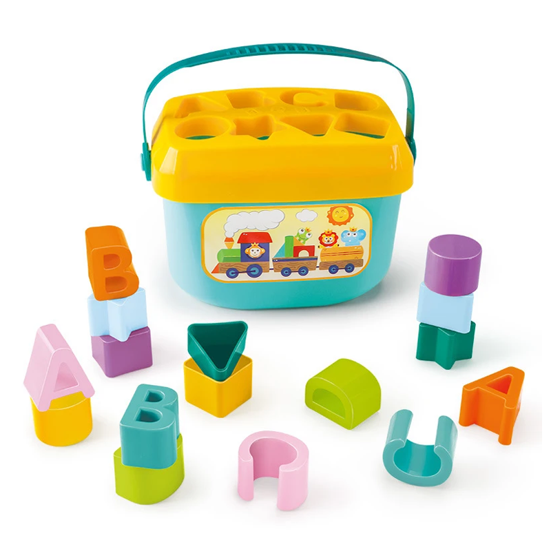 CAJA DIDACTICA DE ENCAJE CHIQUILLOS.CL MULTICOLOR JUGUETE FIGURA GEOMETRICA Y LETRAS - 1