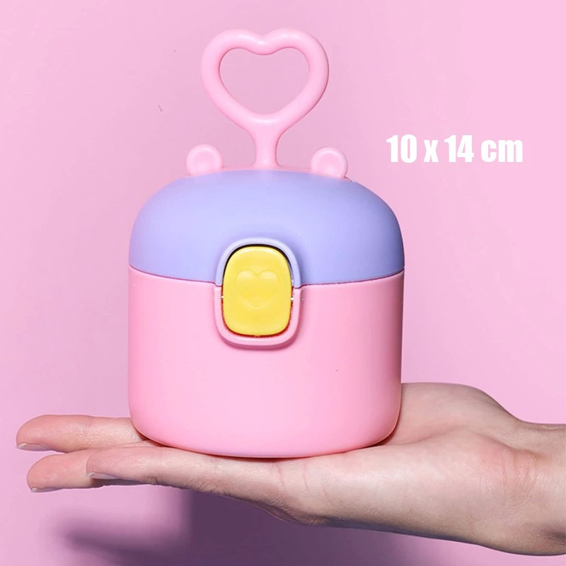 DOSIFICADOR CHIQUILLOS.CL LECHE EN POLVO CONTENEDOR ENVASE DISPENSADOR ROSA - 4