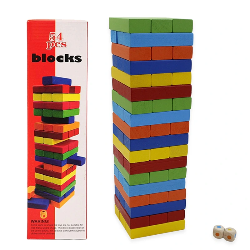 JUEGO YENGA COLORES EDUCATIVO PARA NIÑOS 54 PIEZAS - 2
