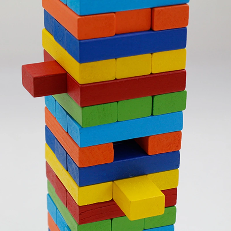 JUEGO YENGA COLORES EDUCATIVO PARA NIÑOS 54 PIEZAS - 4