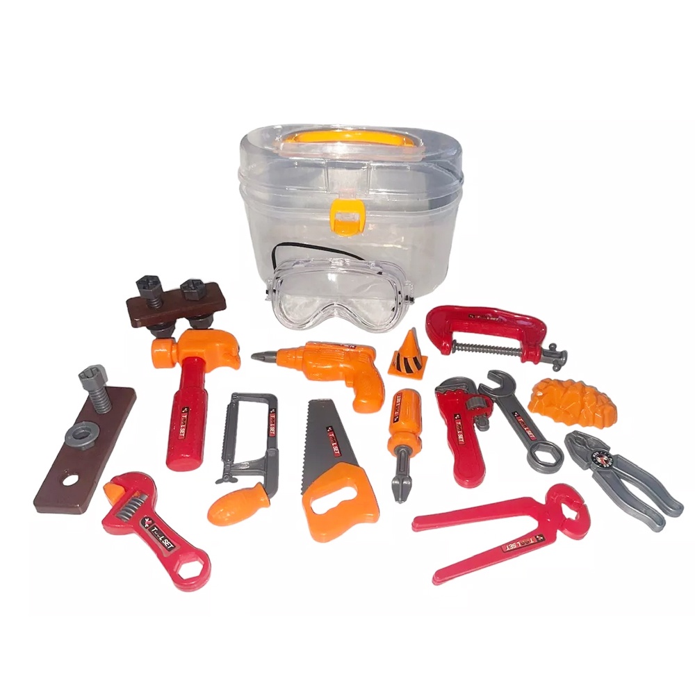 JUGUETE CONSTRUCCIÓN CHIQUILLOS.CL CAJA HERRAMIENTAS CARPINTERO NIÑOS BLANCO - 3