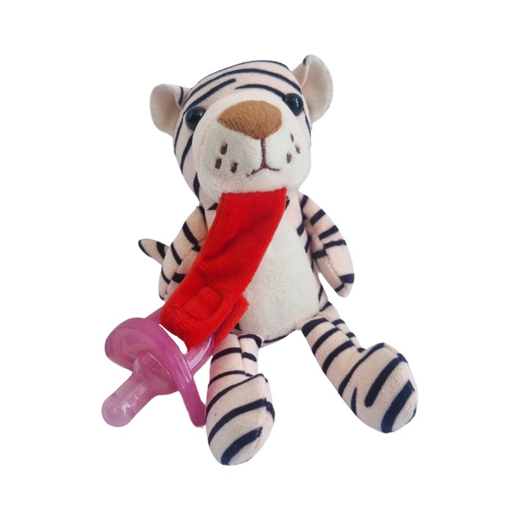 SUJETA CHUPETE CHIQUILLOS.CL PORTA CHUPETE PELUCHE APEGO + CHUPETE AGUA - 1
