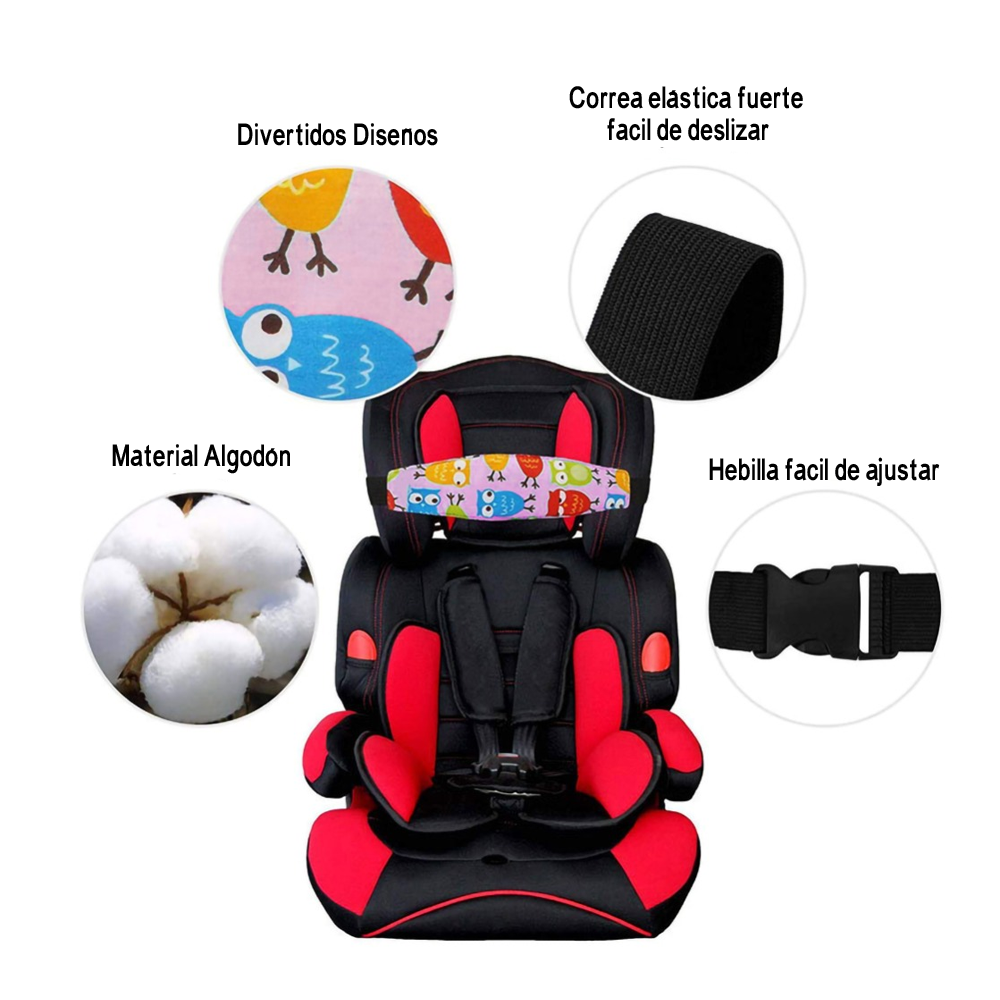SOPORTE CHIQUILLOS.CL SUJETA CABEZA SILLA AUTO BEBÉ GUAGUA NIÑOS CALIPSO - 4