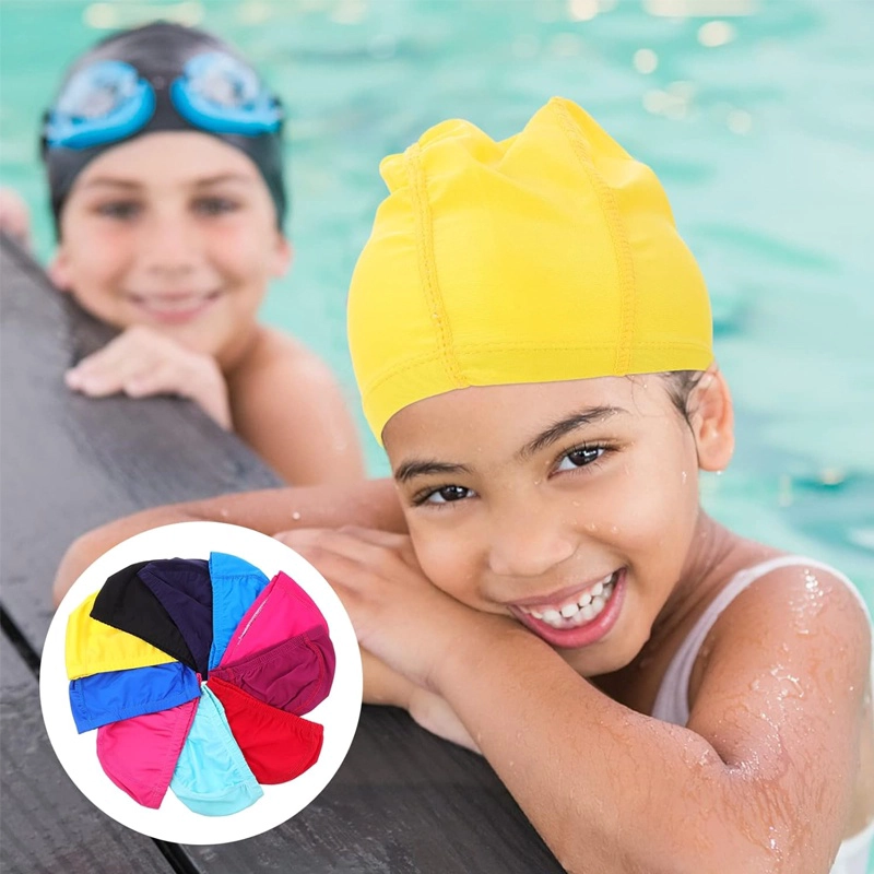 GORRO DE NATACION UNISEX LICRA PISCINA BAÑO PARA  NIÑO - 2