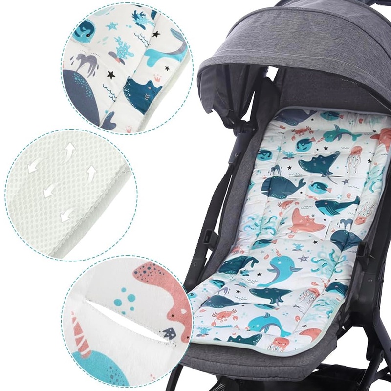 COJIN COCHESITO ASIENTO COLCHONETA PARA SILLA PORTA BEBE - 2