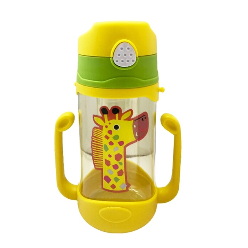 BOTELLA CON BOMBILLA PARA AGUA ANTIDERRAME CON CORREA NIÑOS - 1