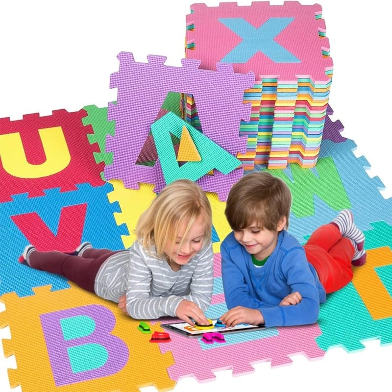 PACK PISO PUZZLE ALFOMBRA GOMA EVA ANTIGOLPES LETRAS BEBE - 3