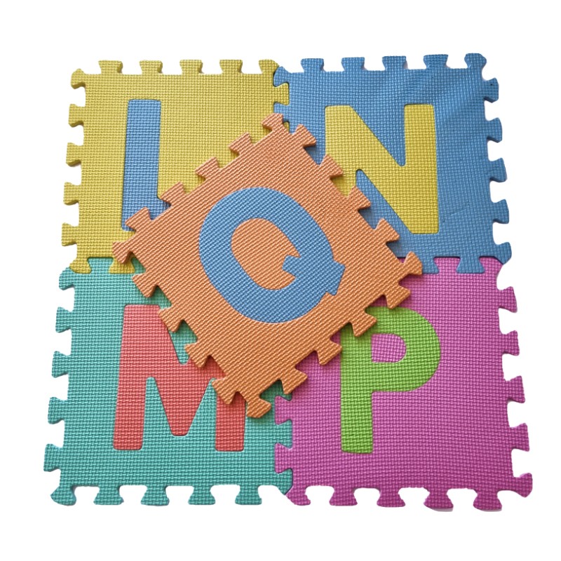 PACK PISO PUZZLE ALFOMBRA GOMA EVA ANTIGOLPES LETRAS BEBE - 6
