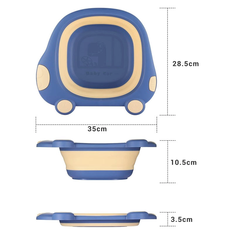 TINA PORTATIL PLEGABLE MINI BAÑERA LAVABO PARA BEBE GUAGUA - 2