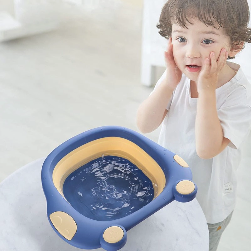 TINA PORTATIL PLEGABLE MINI BAÑERA LAVABO PARA BEBE GUAGUA - 4