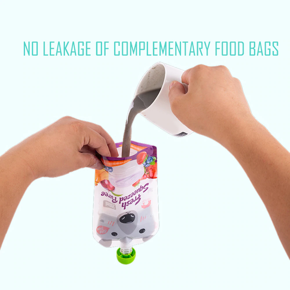 BOLSA DE ALIMENTACIÓN REUTILIZABLE SQUEEZE PARA PAPILLA BEBE - 2