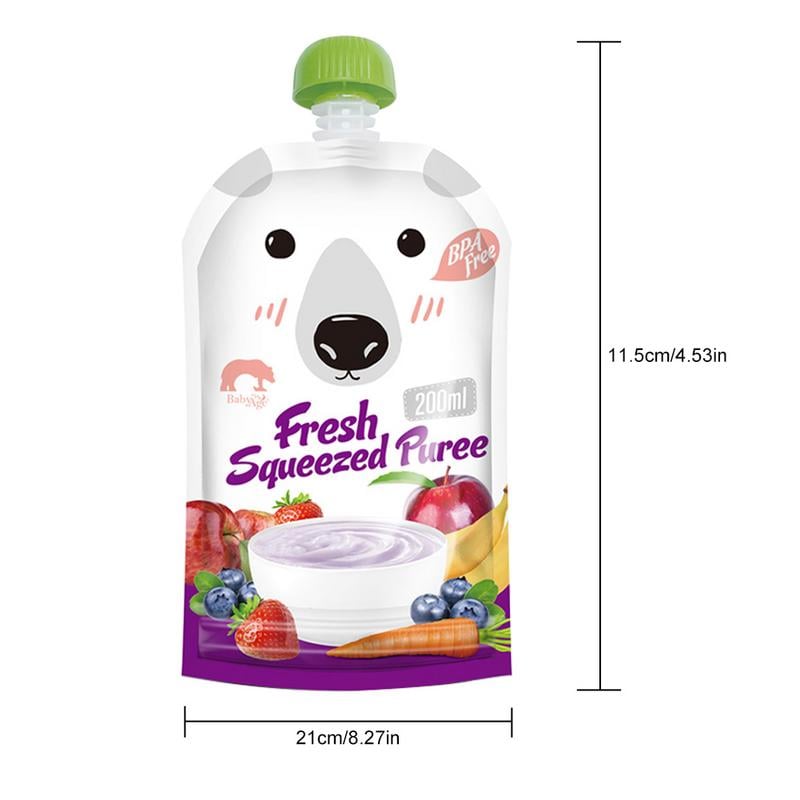 BOLSA DE ALIMENTACIÓN REUTILIZABLE SQUEEZE PARA PAPILLA BEBE - 4