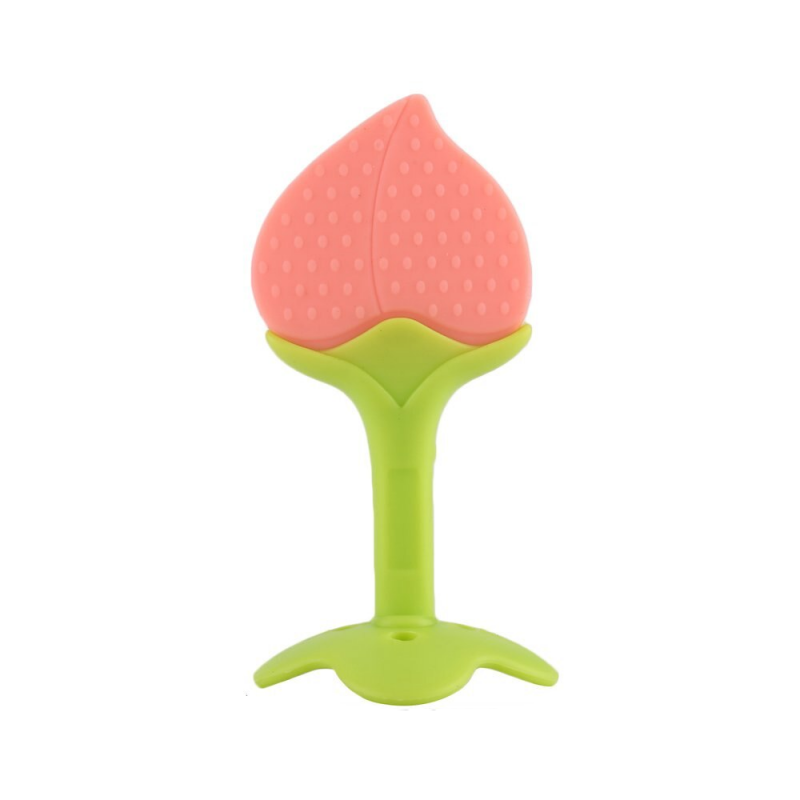 MORDEDOR SILICONA FRUTA RASCA ENCIAS DENTICIÓN BEBÉ GUAGUA - 1