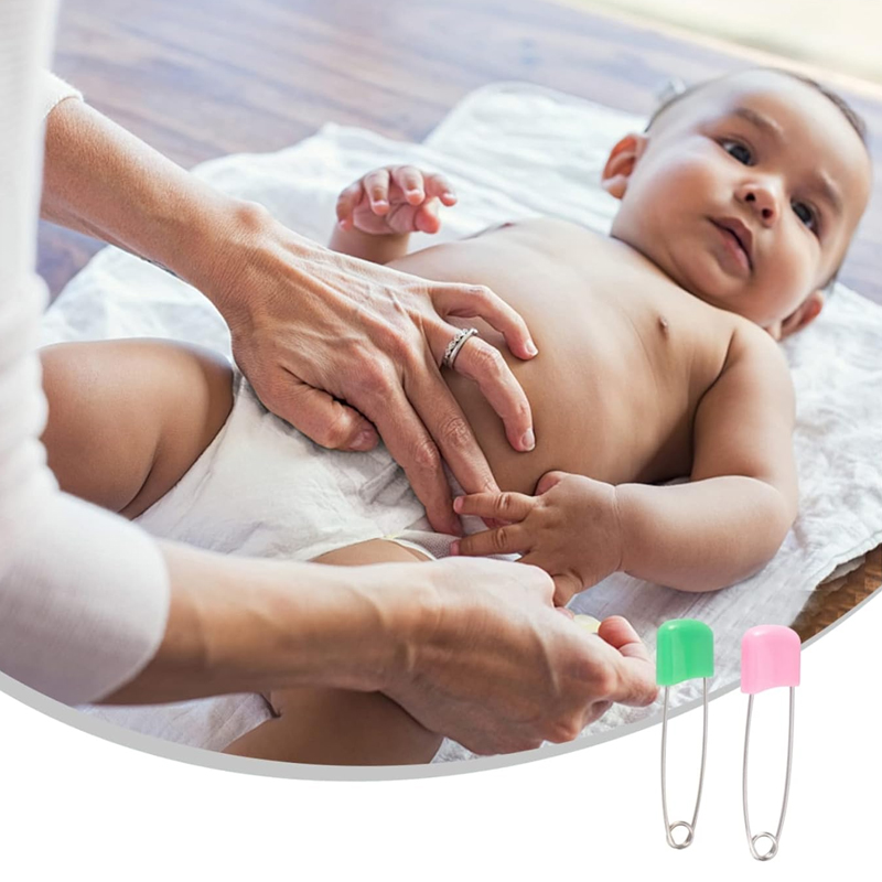 ALFILER DE GANCHO PARA ROPA BEBE PIN IMPERDIBLE PAÑAL GUAGUA - 4