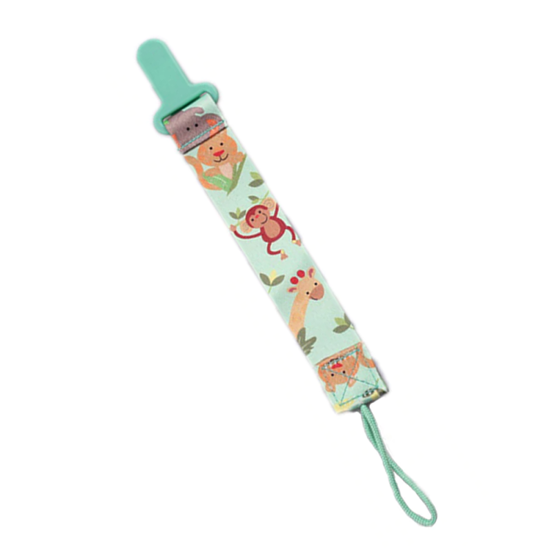 PORTA CHUPETE DE CINTA CLIPS DE TELA PARA BEBE AFIRMA TETE - 1