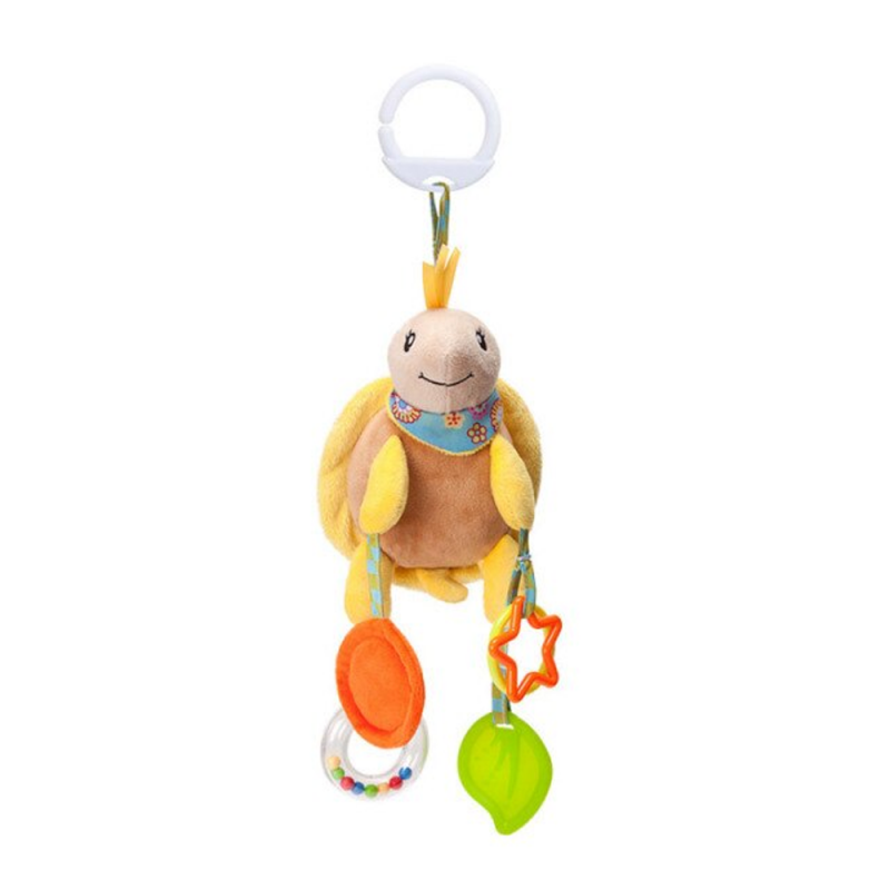 PELUCHE SONAJERO MORDEDOR COLGANTE JUGUETE COCHECITO CUNA - 1