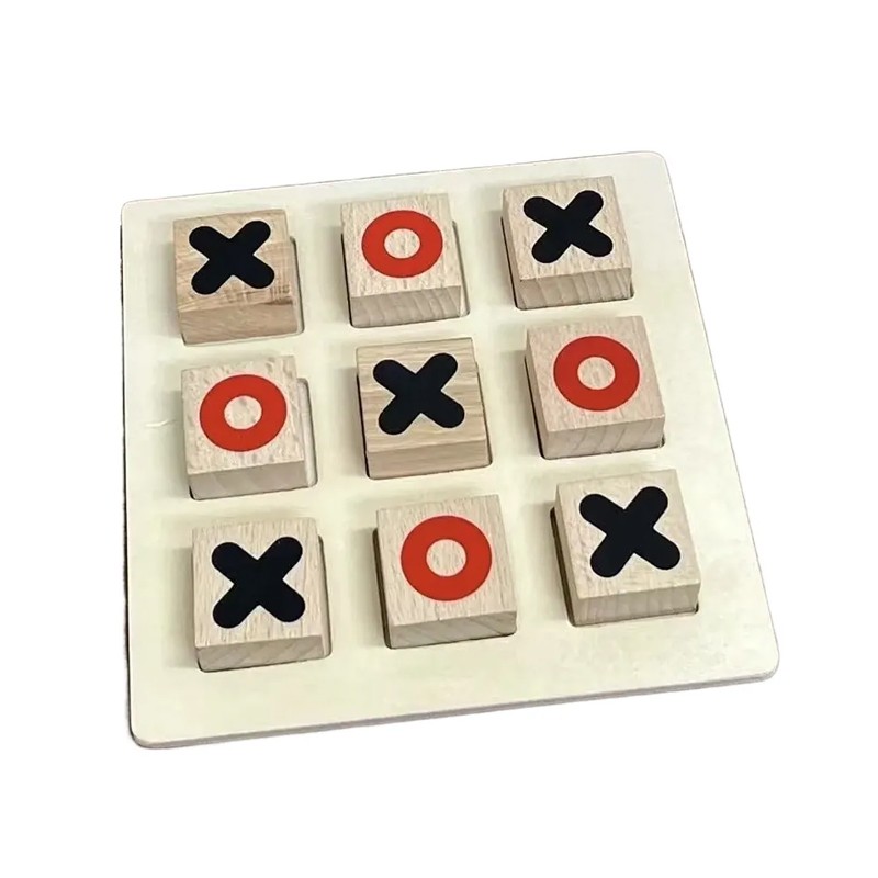 JUEGO GATO MADERA JUGUETE DIDACTICO XOXO TICTAC TRES EN RAYA - 2