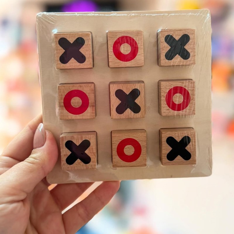 JUEGO GATO MADERA JUGUETE DIDACTICO XOXO TICTAC TRES EN RAYA - 3