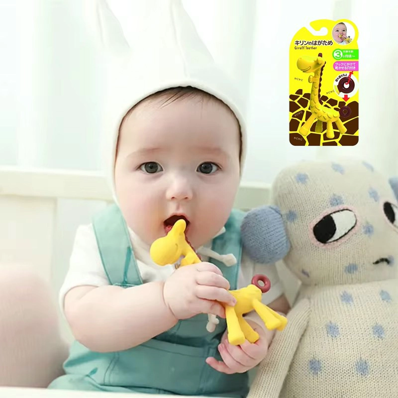 MORDEDOR JIRAFA DE SILICONA PARA BEBE PARA CALMAR DENTICION - 6
