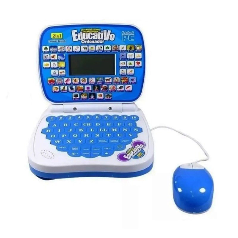 MINI ORDENADOR DIDACTICO EDUCATIVO JUGUETE NOTEBOOK MOUSE - 1