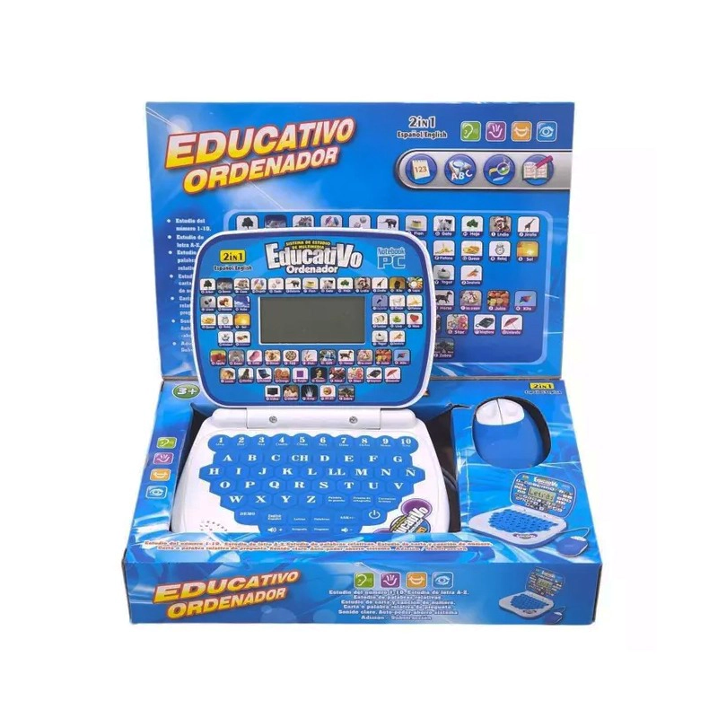 MINI ORDENADOR DIDACTICO EDUCATIVO JUGUETE NOTEBOOK MOUSE - 4