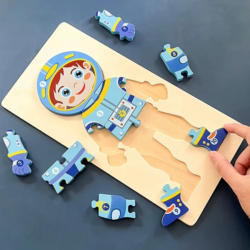 PUZZLE ROMPECABEZAS DE MADERA ENCAJE DIDACTICO PROFESIONES - 4
