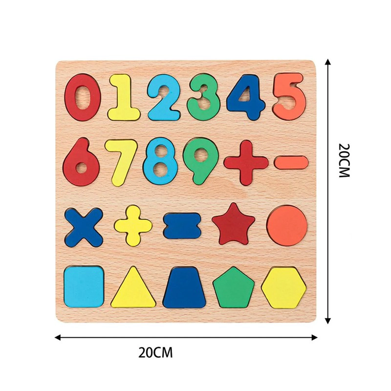 PUZZLE ENCAJE DE MADERA LETRAS ABECEDARIO NUMEROS DIDACTICO - 2