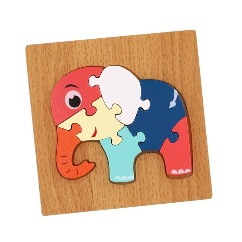 PUZZLE ROMPECABEZA DE MADERA ENCAJE DIDACTICO 15X15CM - 1