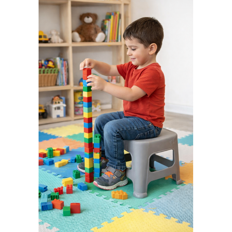 ASIENTO TABURETE PISO BANQUITO PLASTICO SILLA PARA BEBE NIÑO - 4
