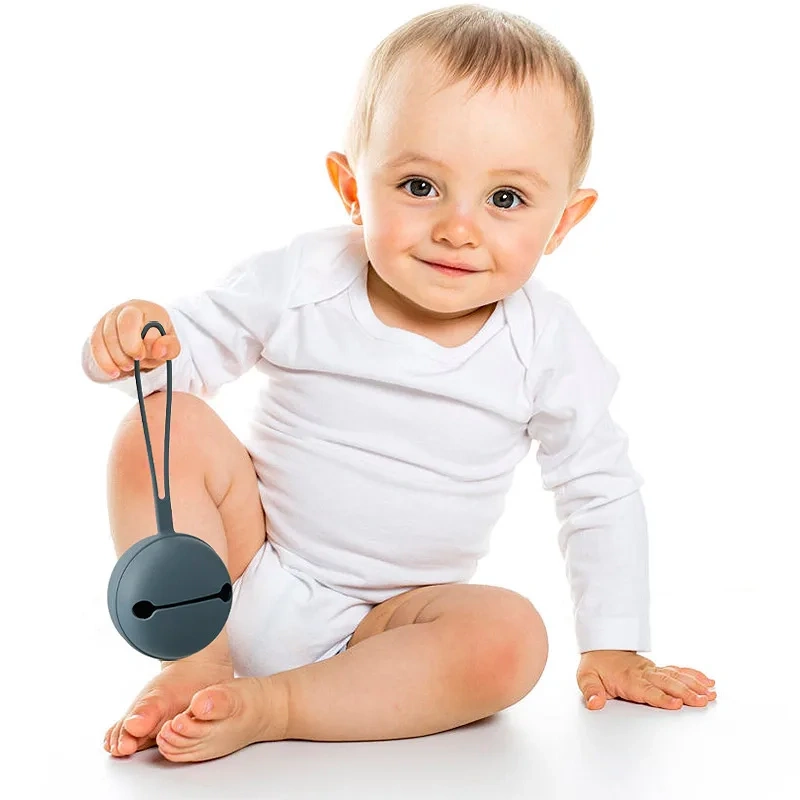 PORTA CHUPETE ESTUCHE DE SILICONA PARA BEBE  CAJA PORTATIL - 7