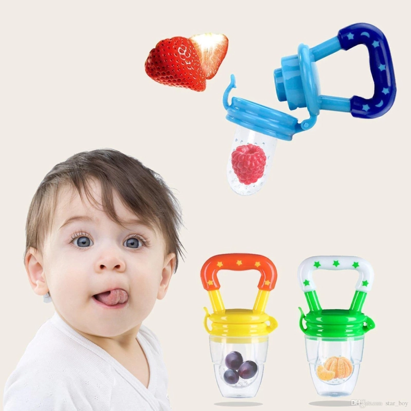 CHUPETE SILICONA BEBE  PARA COMER FRUTAS Y VERDURAS - 5