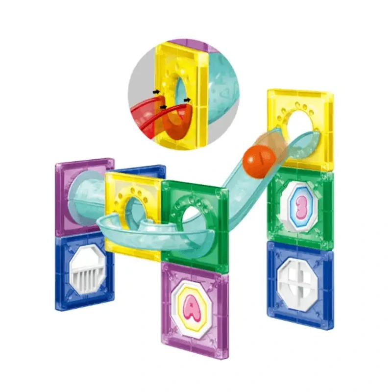 SET BLOQUES MAGNETICOS CONSTRUCCION JUEGO ARMABLE IMAN 40PZ - 1