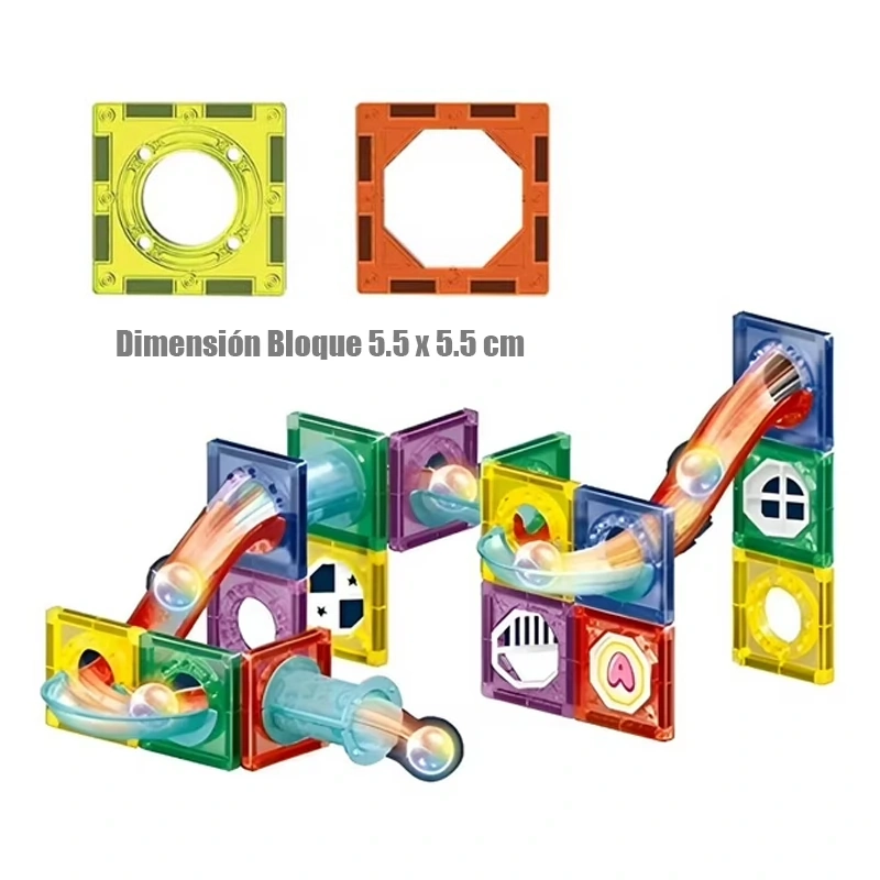SET BLOQUES MAGNETICOS CONSTRUCCION JUEGO ARMABLE IMAN 40PZ - 2