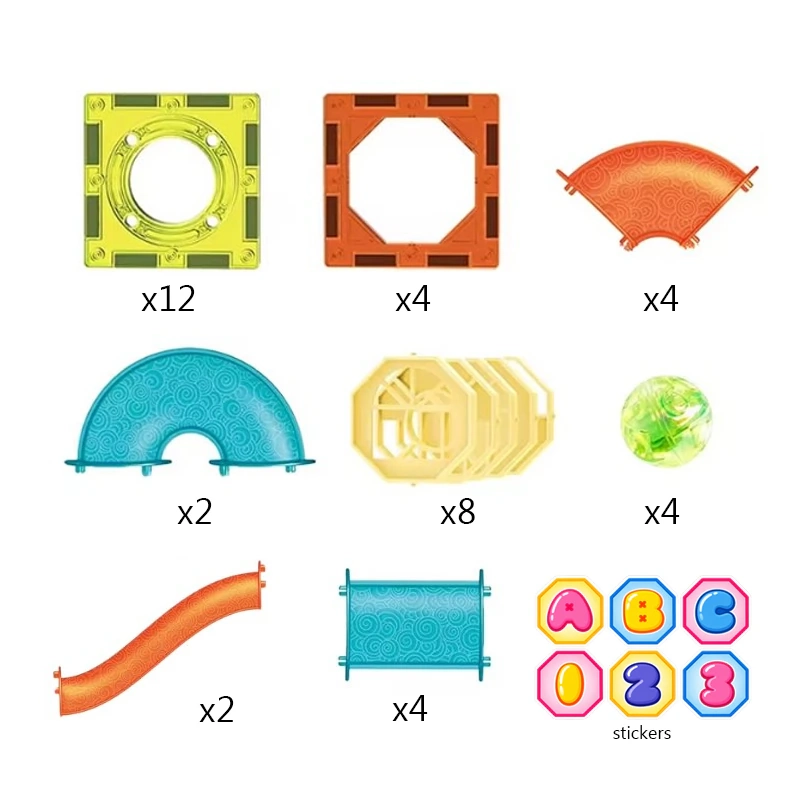 SET BLOQUES MAGNETICOS CONSTRUCCION JUEGO ARMABLE IMAN 40PZ - 3