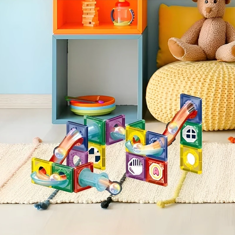 SET BLOQUES MAGNETICOS CONSTRUCCION JUEGO ARMABLE IMAN 40PZ - 5